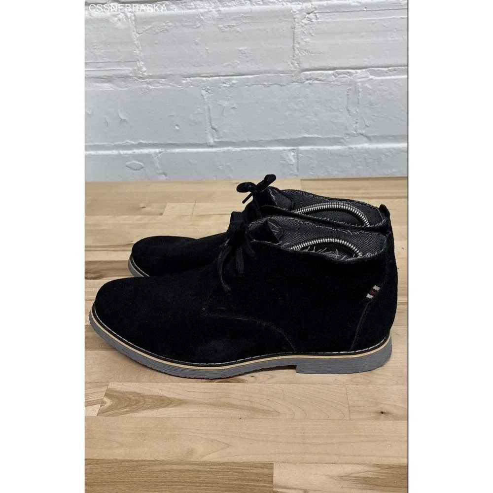 Alpine Swiss Black Mens Genuine Suede Chukka Boots -‎ Size 11